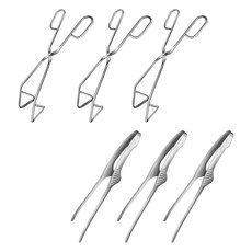 오슬로 스텐 스탠드집게 3p + 가위형집게 3p 세트, 1세트