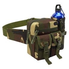 Youngbayoung 多用途運動水壺腰包, 1個, 叢林綠