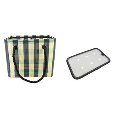 뷰레이터닷컴 더블체크 수영가방 + 받침대 세트, 형광(가방)