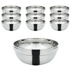 뉴 이중 스텐 턱 국그릇 12cm, 10개
