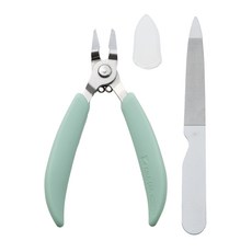 AIMEDIA 艾美迪雅 凍甲修剪指甲刀 日本製造工匠手工製 適用於手/腳/指甲, 淺綠色, 1個