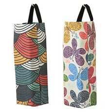 REAL PICKY 抽取式塑膠袋收納架 塑膠袋收納掛架 2款, 錦鯉 + 蝴蝶, 2個