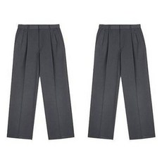 트래드클럽 남성용 투턱 와이드 슬랙스 바지 2p 세트