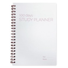 Rangcat Mall 100天簡約讀書計畫本, 1個, 粉紅色