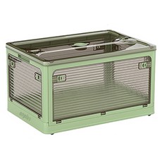 앙플러스 접이식 폴딩 캠핑박스 미디움 40.5 x 29 x 24 cm, 그린, 1개, 1단