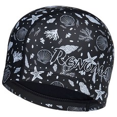 renoma 海灘標誌PU泳帽 RO-RC2E012-BK, 1個, 黑色