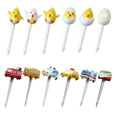 Cuteme 精緻可愛酷特米 小雞造型籤 6款 MP094 + 酷特米 汽車造型籤 6款 MP097 套組 B016, 1套