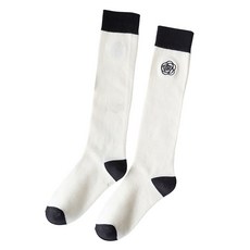 로브로코 여성용 편안한 니삭스 2켤레, 화이트, 1세트