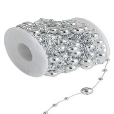 MaDaKkuMi 捲筒裝飾串珠鏈 珠子 10m, 1個, 銀珠