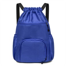 PDS스포츠 다용도 물병 신발 보관 가능 포켓 드로스트링 짐색, 블루, 1개