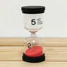 인생에서 중요한 시간은 5분 5분컷 모래시계, 레드