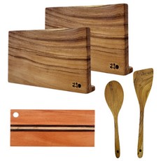 NAMUHANA 原木砧板5件組, 混合色, 1套