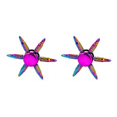 J&K商店 手部運動玩具魔術方塊 44 2入, 混合顏色, 2個