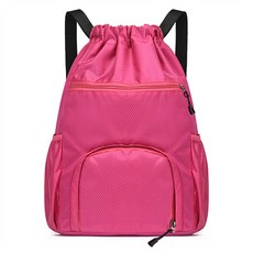 PDS Sports 多用途水瓶鞋子可收納口袋抽繩束口袋, 1個, 粉紅色