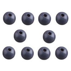 마다꾸미 우드비즈 DIY공예 나무구슬 20mm, 다크그레이, 10개