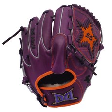 D.David 投手手套 右投用 PA JM 24, 紫色 + 蜜橙色, 1個