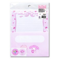 핑크망고 산리오 편지지 세트, 마이멜로디, 1세트