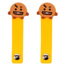 BT21 케이블 정리밴드 슈키, 혼합색상, 2개