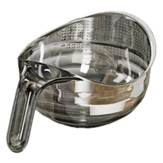 MGLE 핸들형 세척볼 채반, 블랙, 1개