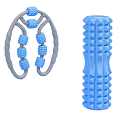 써뉴즈 스포츠 필라테스 폼롤러 A세트, 블루, 1세트