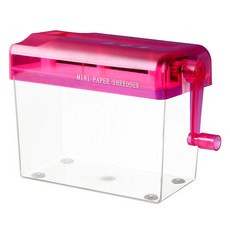 Madakumi 手動文件碎紙機 家用和辦公室用小型碎紙機, 單一商品, 粉紅色
