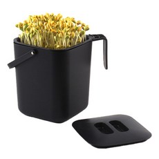 꾸밈 方形豆芽栽培器 + 黃豆芽專用豆組合, 1套