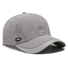 배곧인터내셔널 아웃도어 스포츠 메쉬 골프 캡모자, 라이트그레이, 1개