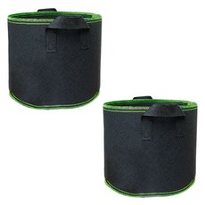 natureahn 不織布花盆, 黑綠色, 2個