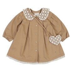 ETTOI 女童 Cloit 扳手包棉質 SET OPS 風衣