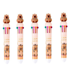 쁘띠양 水豚10色原子筆, 款式3, 5個