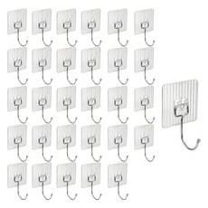 플라라 무타공 컬러 매직 후크, 30개, 화이트