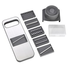 Vilivin 不鏽鋼多功能刨絲器 6件套, 28.2 x 10.2cm, 1組, 混合顏色