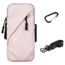 ZOOLO 超薄智慧型手機跑步防水臂帶, 1個, 粉紅色