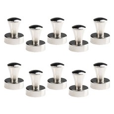 초강력 네오디움 도장자석 옷걸이 일자형 16mm TU82T, 실버, 10개