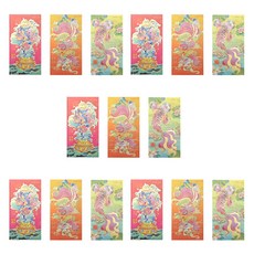 Maket Gamseong 傳統圖紋感謝金錢信封袋 類型2, 15個