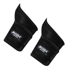 징바 배곧스포츠 네오프랜 고리 스트랩 역도 테니스 헬스 손목보호대, 블랙, 2개