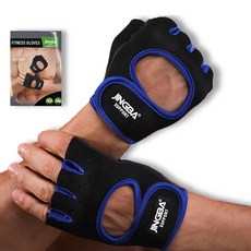 징바 배곧스포츠 미끄럼 방지 역도 피트니스 헬스 장갑 양손착용, 블루, 1세트