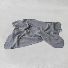 lolbaby 孩童皺紗雪紡6層紗布毯, 素色灰色