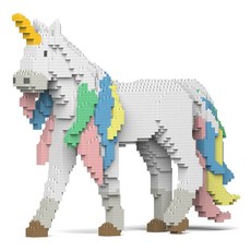 JEKCA 彩虹獨角獸 傳說中的動物積木, 1個, 混合色