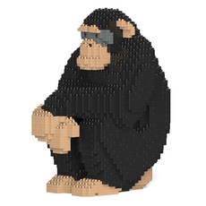 JEKCA 溫馴黑猩猩野生動物積木, 1個, 混合色