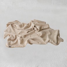 lolbaby 孩童皺紗雪紡6層紗布毯, 櫻桃米色