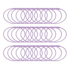 MaDaKkuMi 環狀鋼絲圈, 淺紫色, 40個