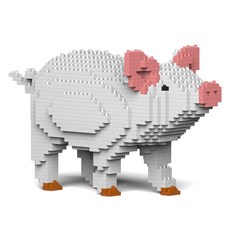 JEKCA 豬動物積木, 1個, 混合顏色