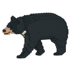 JEKCA 亞洲黑熊野生動物積木, 混合色, 1個