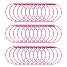 MaDaKkuMi 環狀鋼絲圈, 粉紅色, 40個