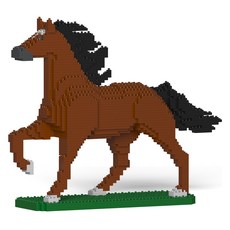 JEKCA 馬 野生動物積木, 1個, 深棕色