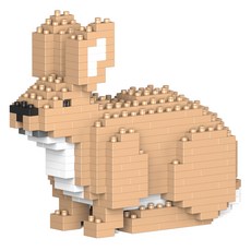 JEKCA 幼兔動物積木, 1個, 混合顏色
