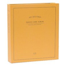 언헤브 파스텔 포토 카드 앨범 6.7 x 9.4 cm, 04 오렌지옐로우, 160매