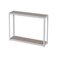 랙셈블 국내 제조 조립식 선반, 화이트, 2단