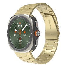 랩씨 스마트워치 링크브레이슬릿 메탈 스트랩, 골드